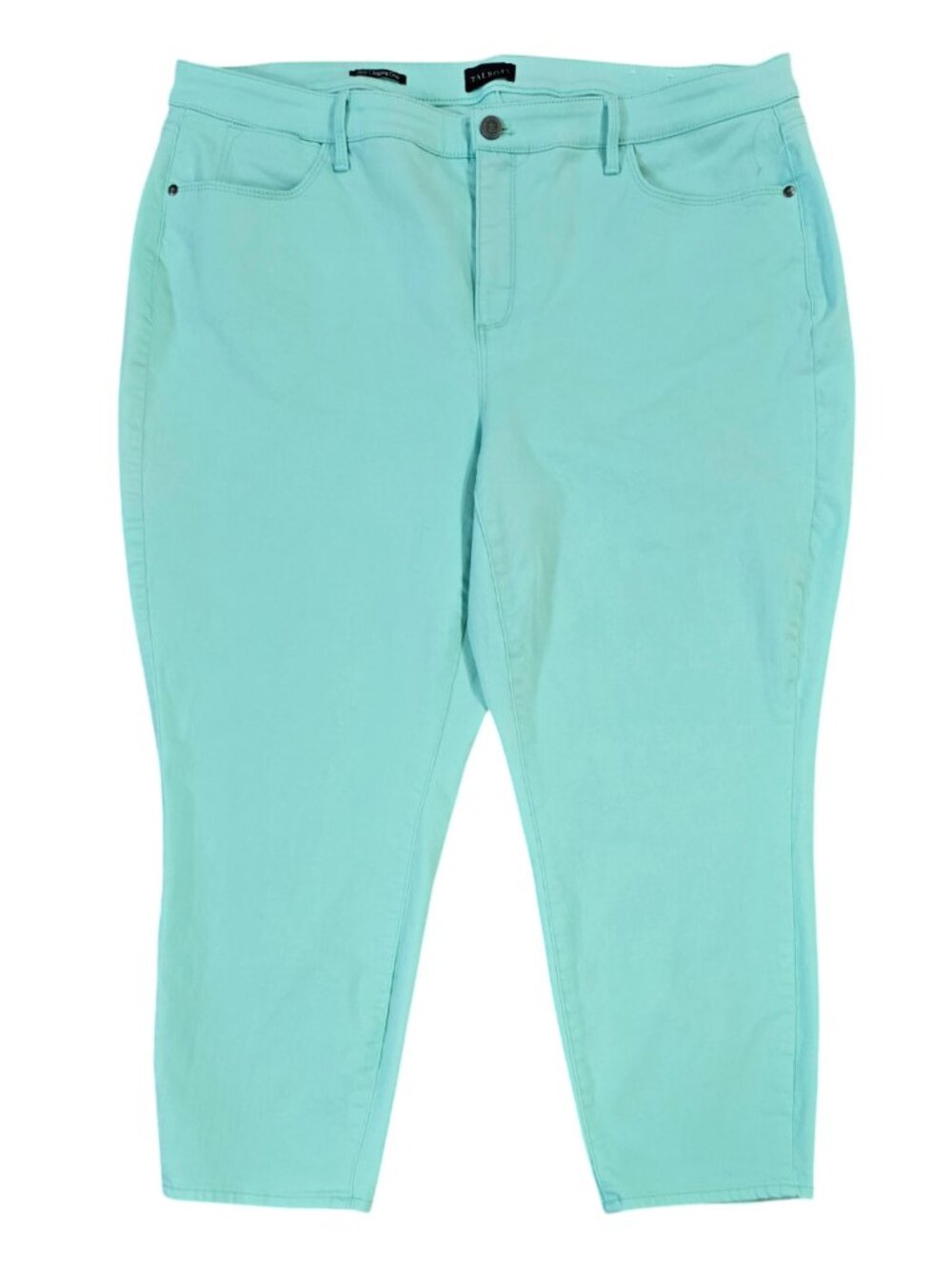 Talbots Seafoam Green Jegging Crop Jean Stretch Beachy Colorful Vacation
